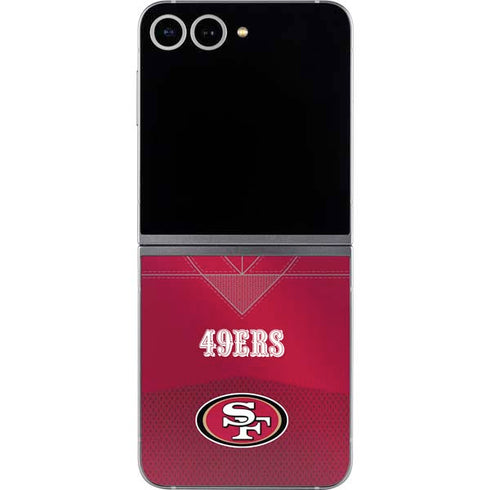 NFL San Francisco 49ers Team Jersey Galaxy Z Flip6 Skin